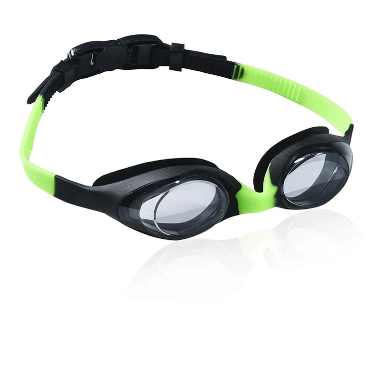 По рецепту, новая модель УФ щит Анти-туман очки для плавания с силиконовым ремешком и изолированной уплотнительной прокладкой для маленьких мальчиков