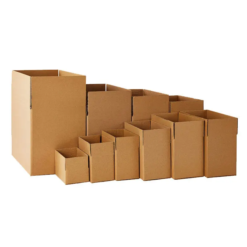 Eco-Friendly Recyclable Corrugated Packaging Carton Box For Shipping Kraft Large Cardboard Boxes