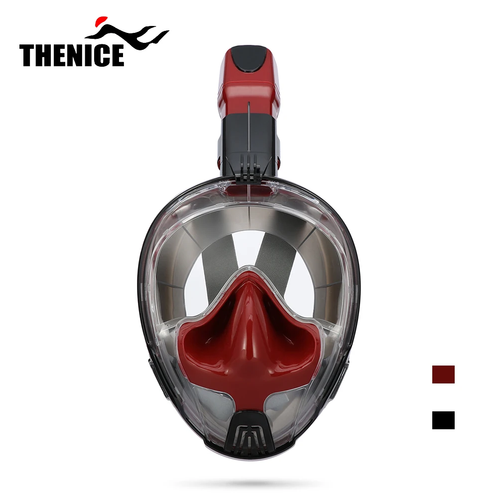 
THENICE exclusive new design HD anti-fog snorkel mask,Swim eyewear with ear pressure balance protection 