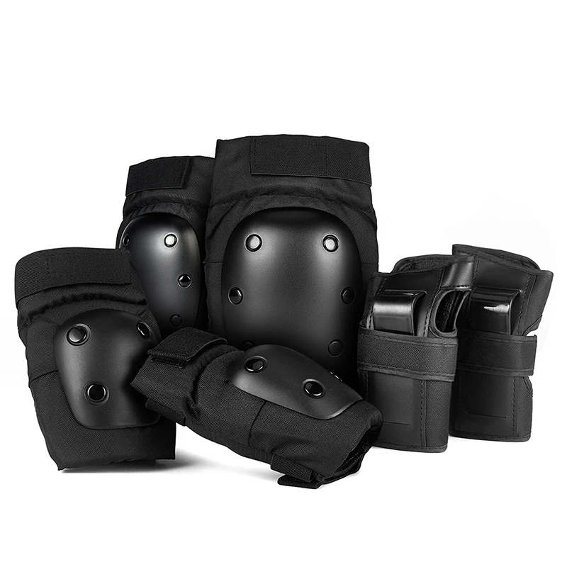 6PCs Sport Protective Gear Skating Protector Wrist Guard Cycling Knee Pads Elbow Pads for Outdoor Armor Fitness Kids Adult