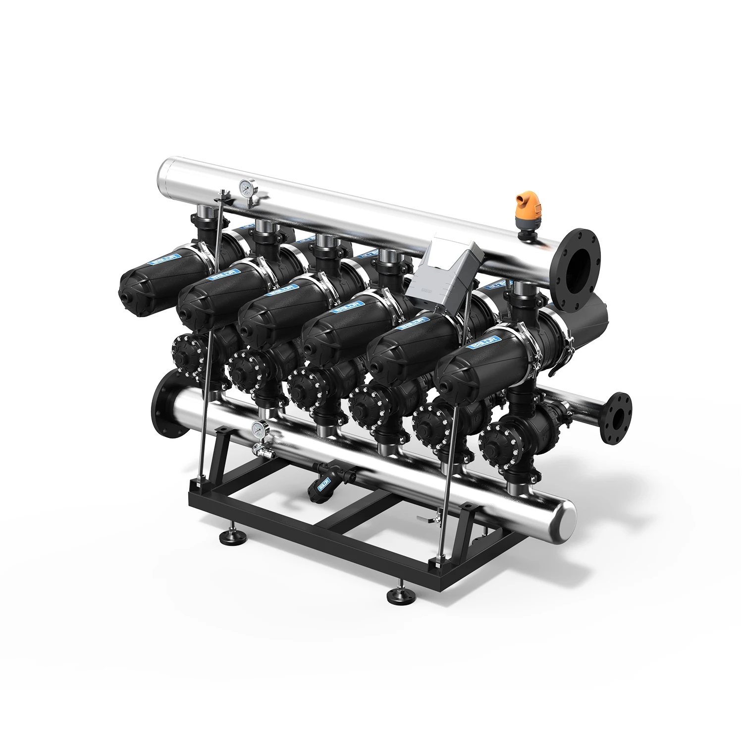 4 Inch H type Water Treatment machine automatic backwash filters manufacturer