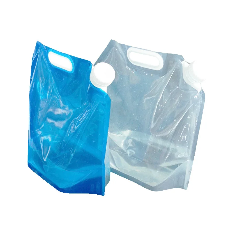 Collapsible Camping Accessories Outdoor Folding Water Carrier Tank Foldable Water Container Bag Plastic Water Container