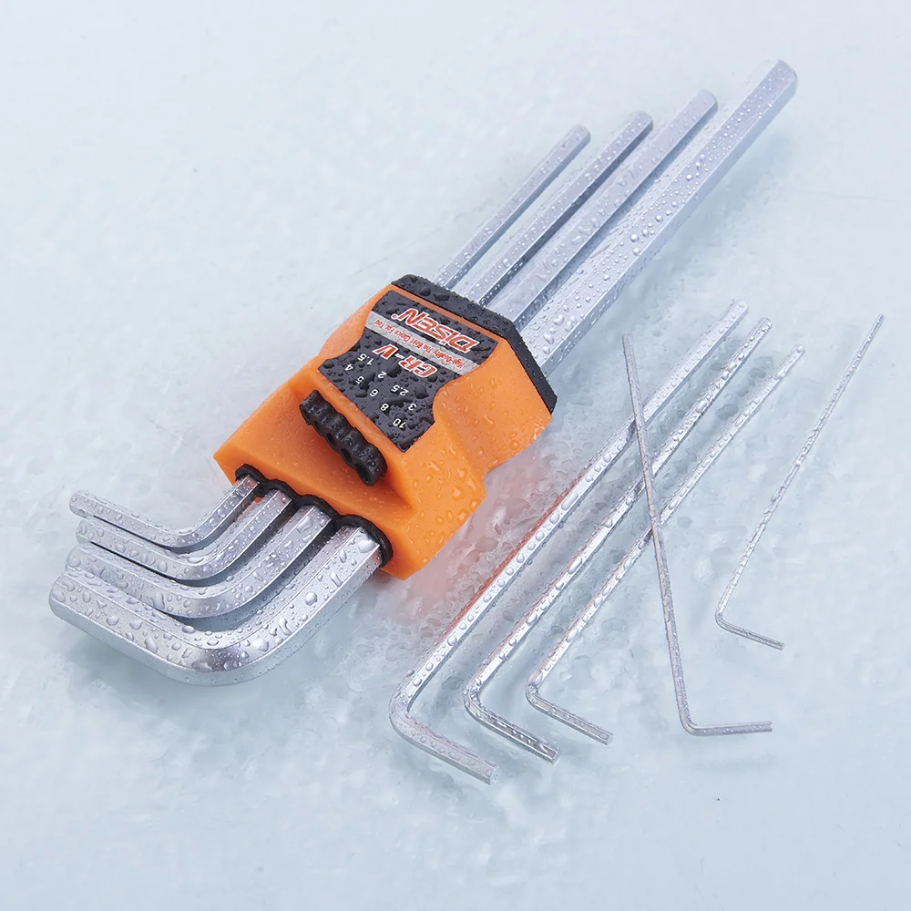 High quality 9 piece Flat Ball Torx Star Hex Key Allen Key Set