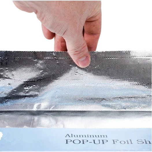 8011 factory price pop-up aluminium hair foil sheets support for customization for hair dyeing and perming