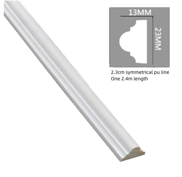 Decorative batten Custom waterproof  Ceiling decoration line  PU cornice gypsum ceilling cornice