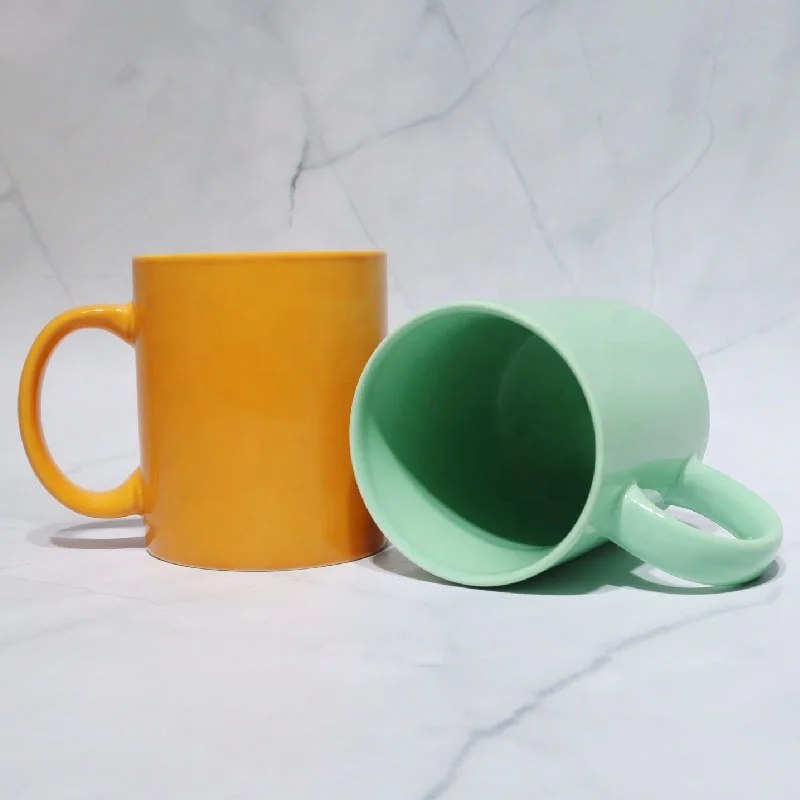 
12oz Promotional Custom Color Glaze Eco Friendly Reusable Ceramic Tea Cup Cheap Wholesale Personalized Porcelain Coffee Mug 