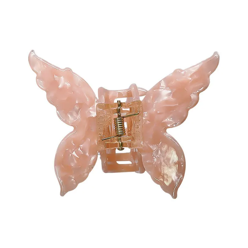 Fashion Hot Sale Butterfly Hair Claw 7CM Medium Colorful Hair Claw Clip Grain Chinese Style Hair Accessories Wholesale