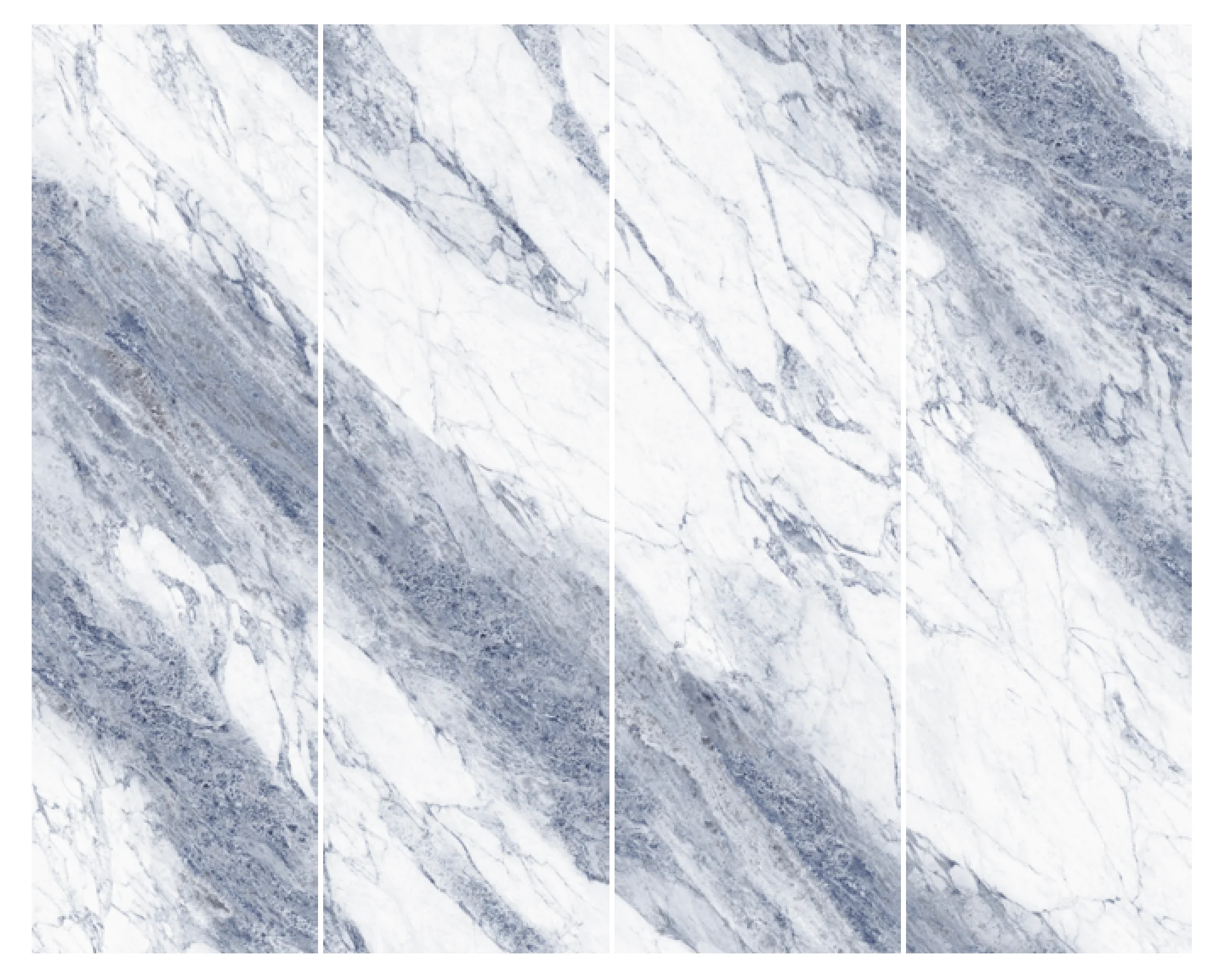 800X2600mm Continuous Pattern Big Size Large Format Slab for Background Wall and Floor Blue Sintered Stone Tiles