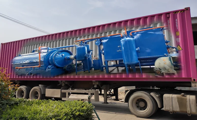 Waste tyre rubber pyrolysis to fuel oil production line mini pyrolysis plant in india