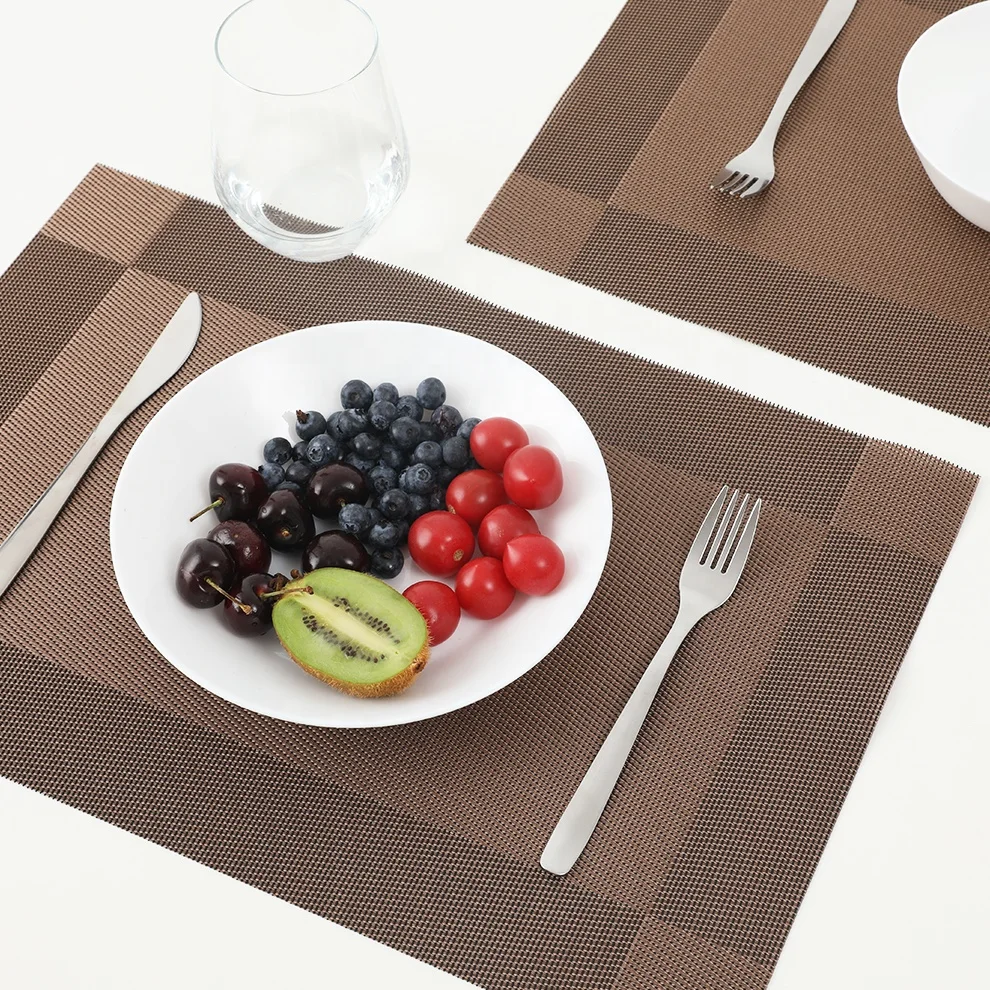Factory Made Placemats Pvc Place Mat Waterproof Non Slip Mat
