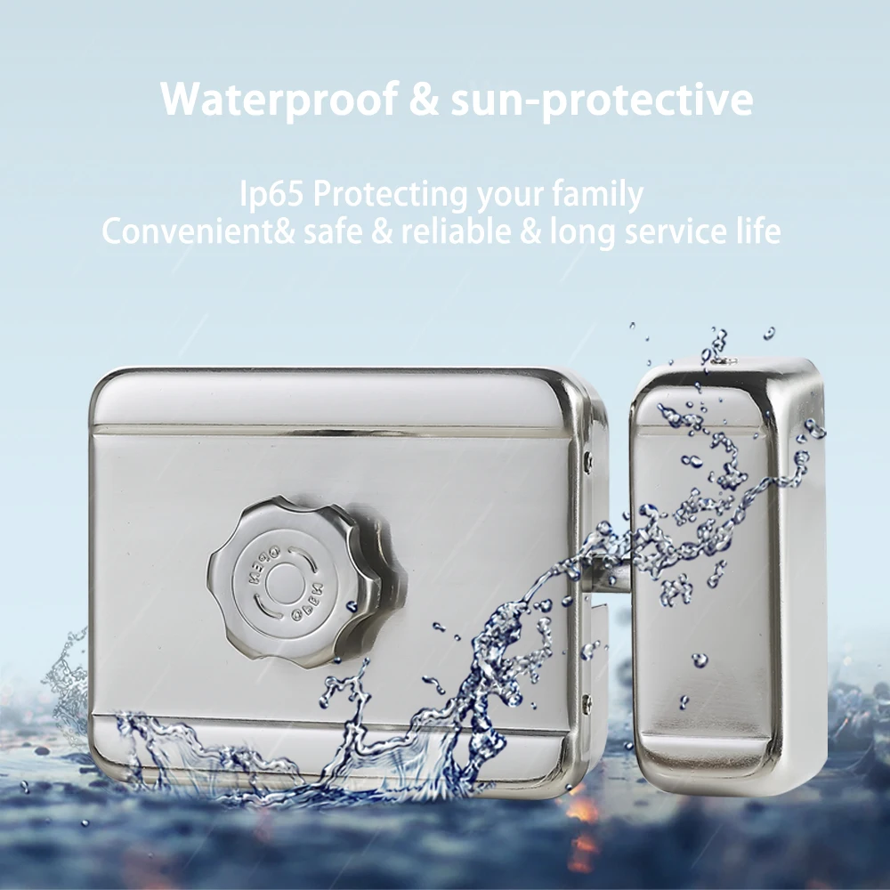 Waterproof wireless Keyless Fingerprint Password Security remote Remote control outdoor door lock