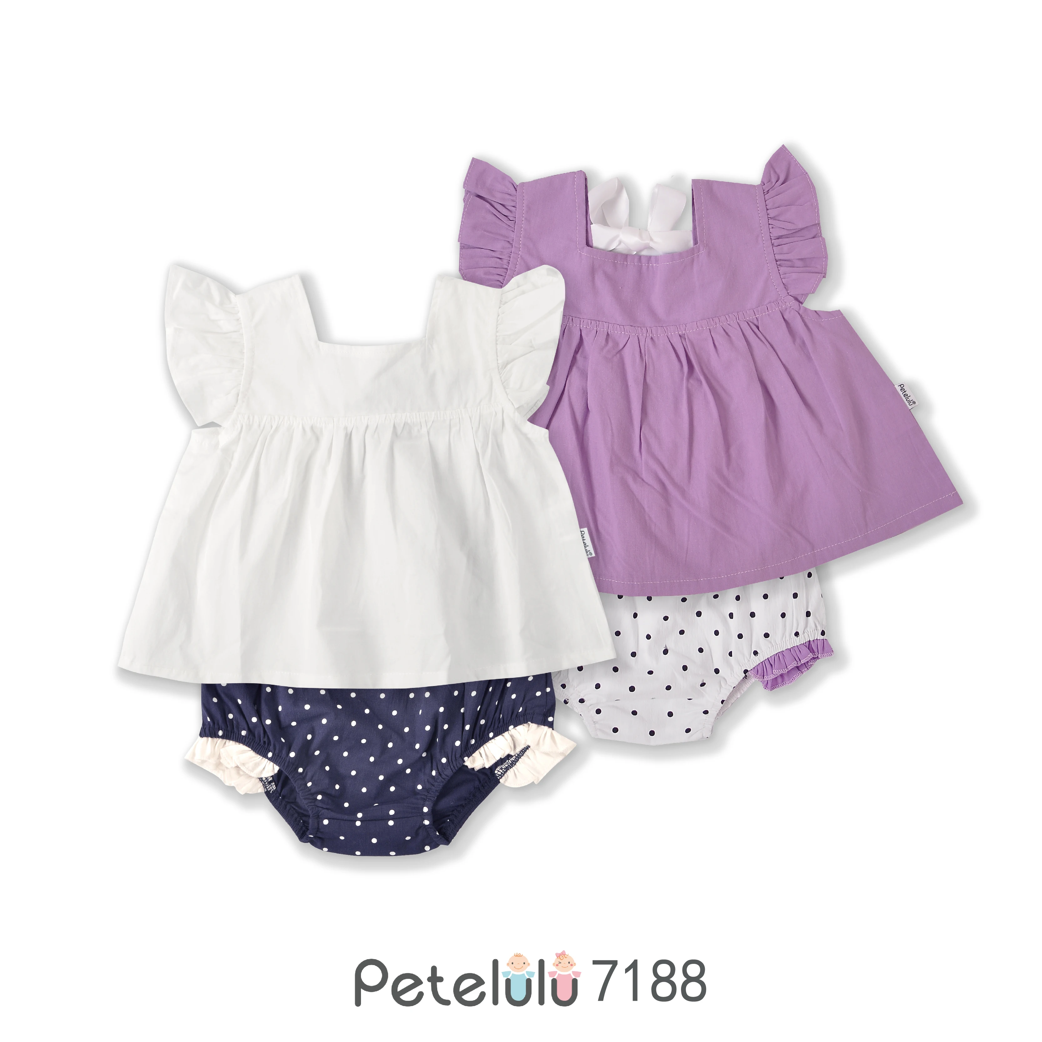 Baby girl 2 piece sets kid clothes  ruffle sleeve sweet girl new style