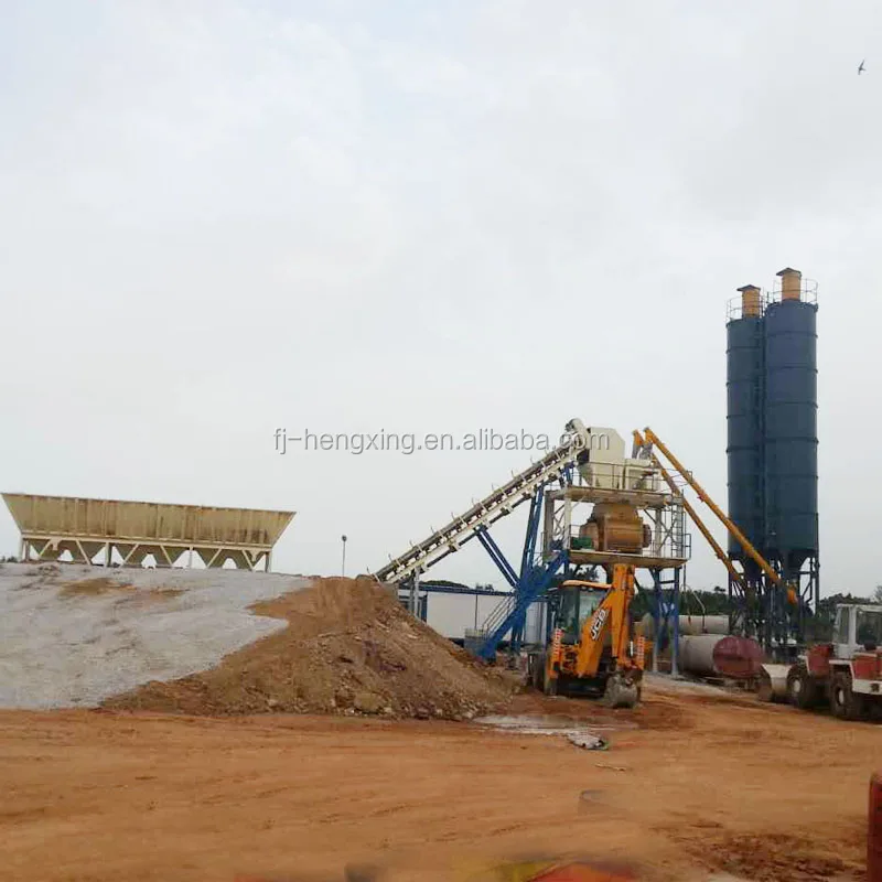 YHZS25 Mobile Concrete Mixing batching Plant on sale