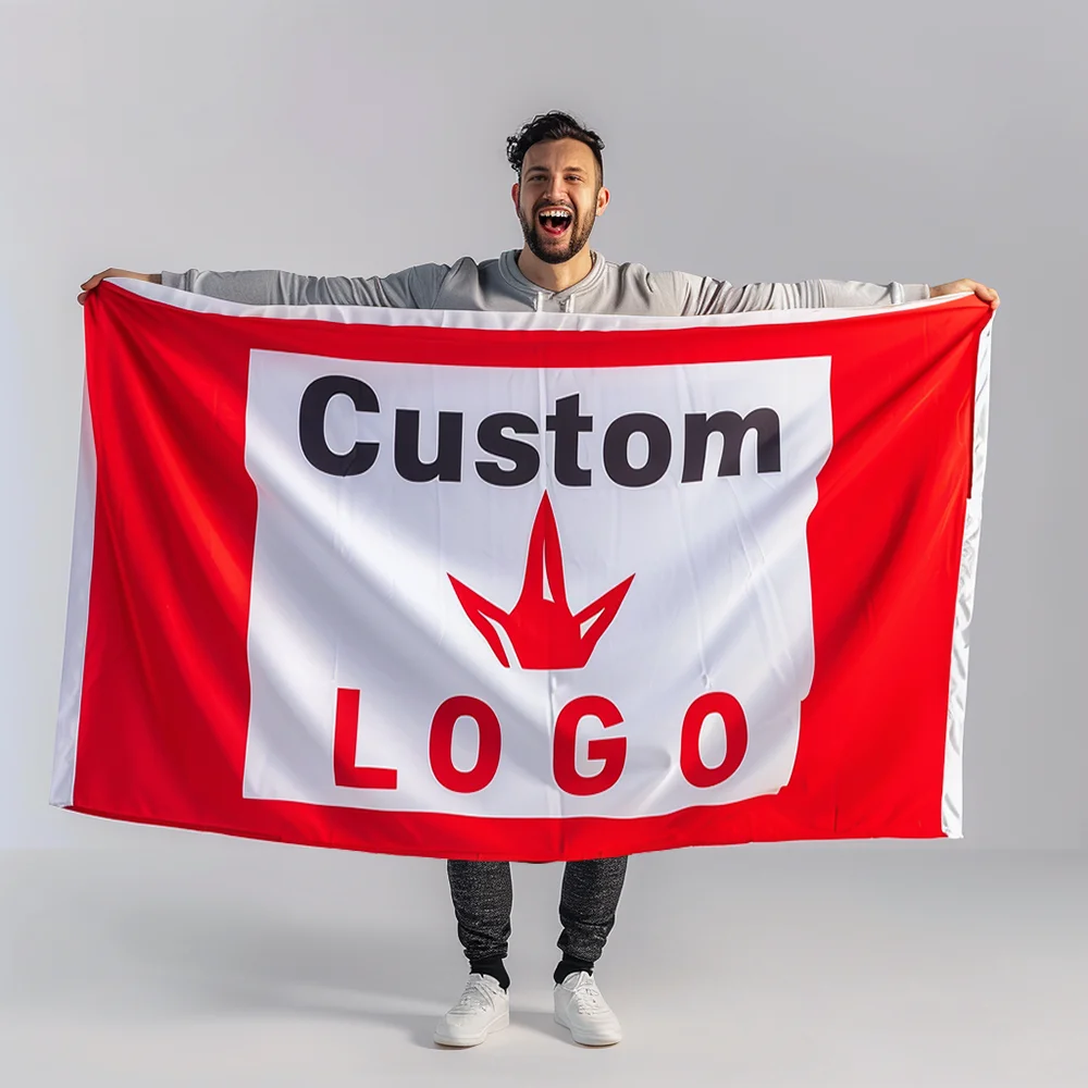 Advertising promotional flags banners feather country flag 3x5 with logo print polyester custom wall flags