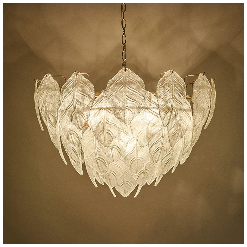 light luxury decorative metal and  glass chandelier for shop bedroom and hotel