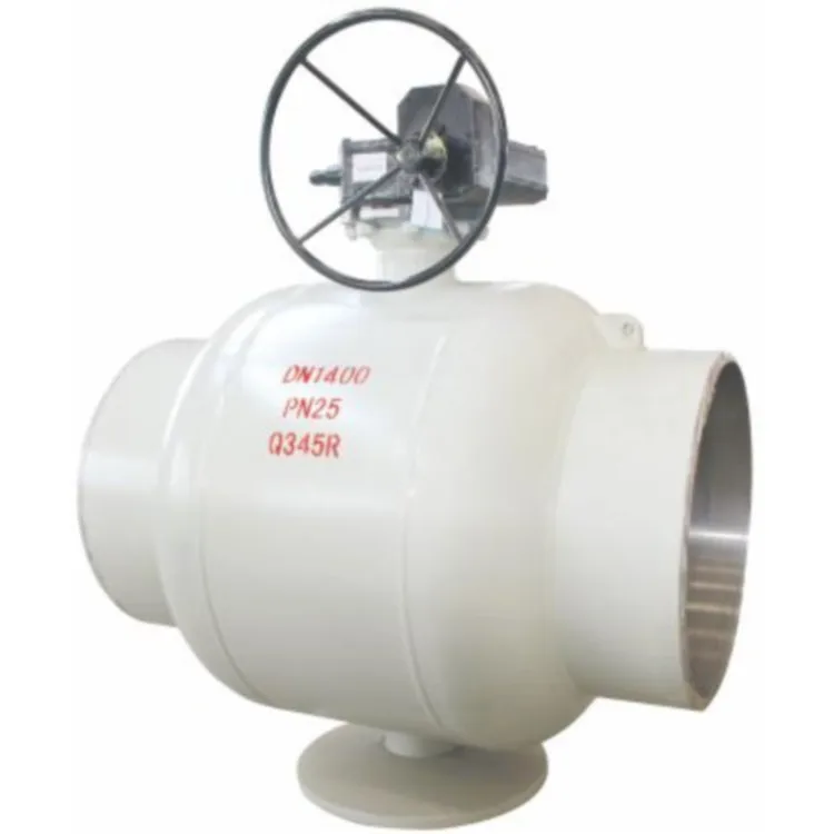 Motorized Gas Pipeline Full Welded Trunnion Electric Actuator Pipeline  Ball Valve