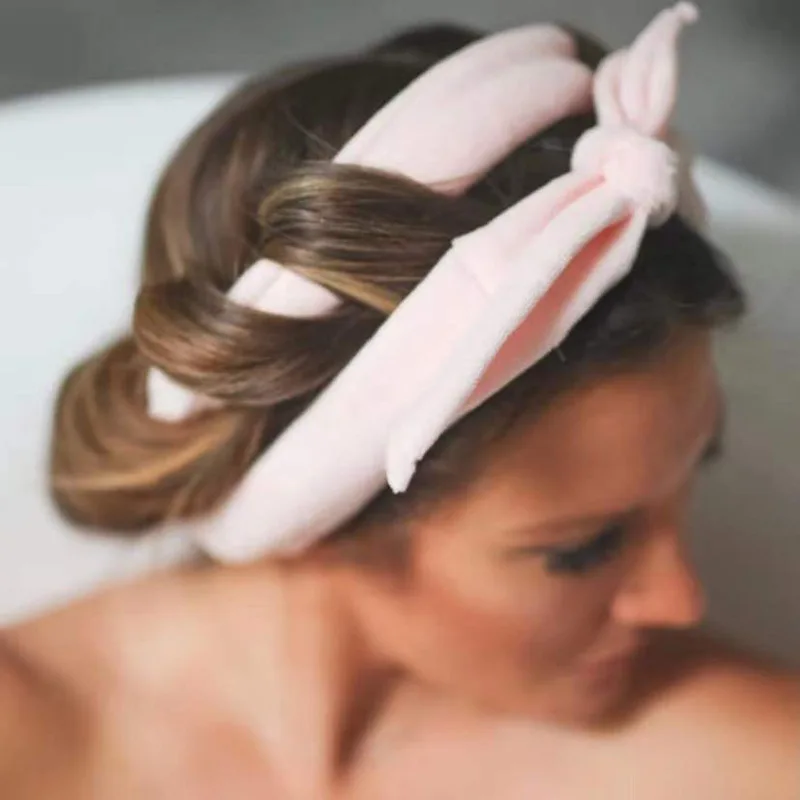 Multi-function heatless hair roller  velvet headband hair accessories filled cotton curl stick ribbon no heat hair curler