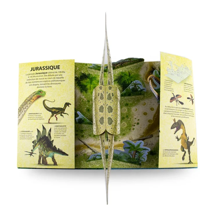 Children Early English Education 3D Board Book Custom Board pop-up Board Books Printing