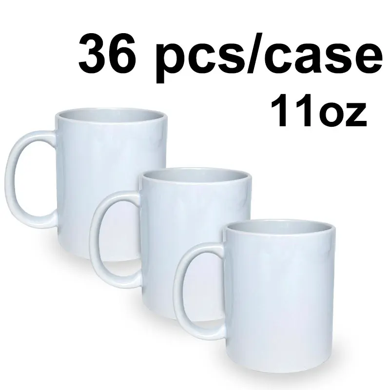 Wholesale US Warehouse 11oz Sublimation blanks Ceramic Mugs with Logo Custom Drinking Cup with Handle