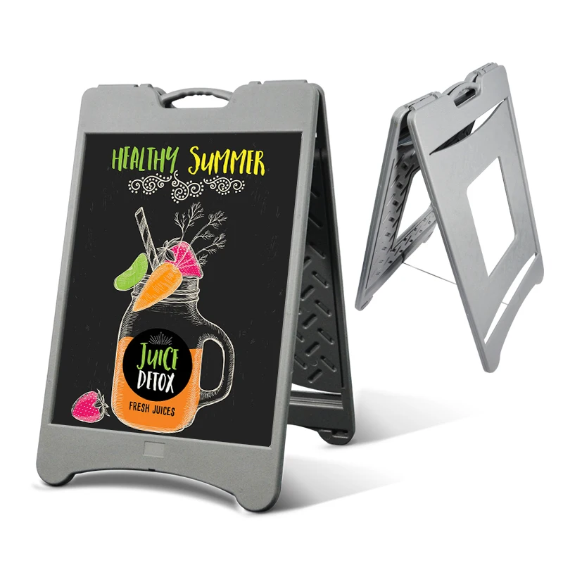  Free Standing Advertising Poster Board Stands Plastic Display