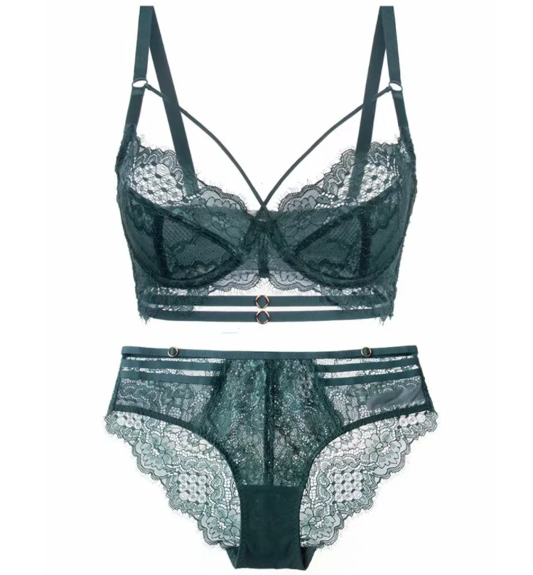 Хит продаж, женский кружевной бюстгальтер, комплект, модный кружевной прозрачный бюстгальтер пуш-ап, Комплект трусов, Женский комплект нижнего белья