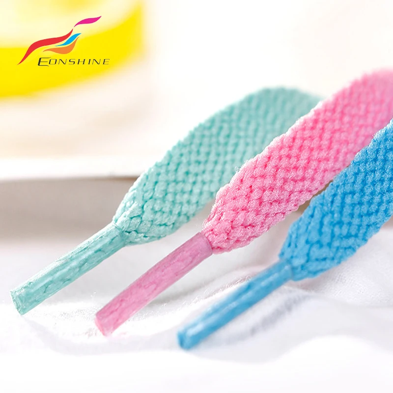 Wholesale Multi Colors Polyester Flat Rope 8mm thickened Shoelaces For Runner