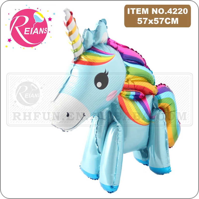 Animal horse Cartoon Foil Unicorn Balloon Birthday Party Decorations Kids Happy Birthday Letter Balloons Party Decor Baby Shower