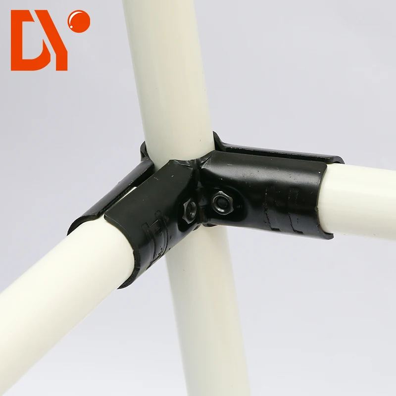 HJ-5 28mm Lean tube Fitting Connector for pipe rack system horizontal connection