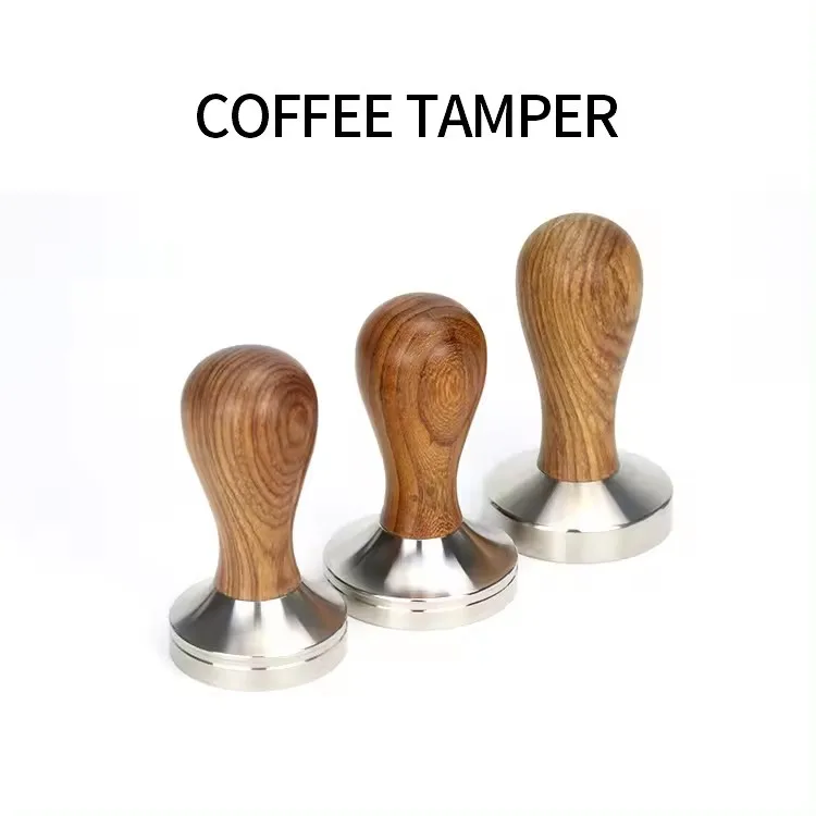 Custom Adjustable Hand Press Stainless Steel Kit Distributor Hand Metal Barista Coffee Espresso Tamper