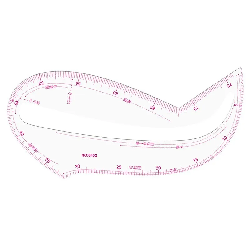 Manufacturers direct sales curve sleeve cage button arc clothing ruler version ruler cut suit put yardstick wholesale collection