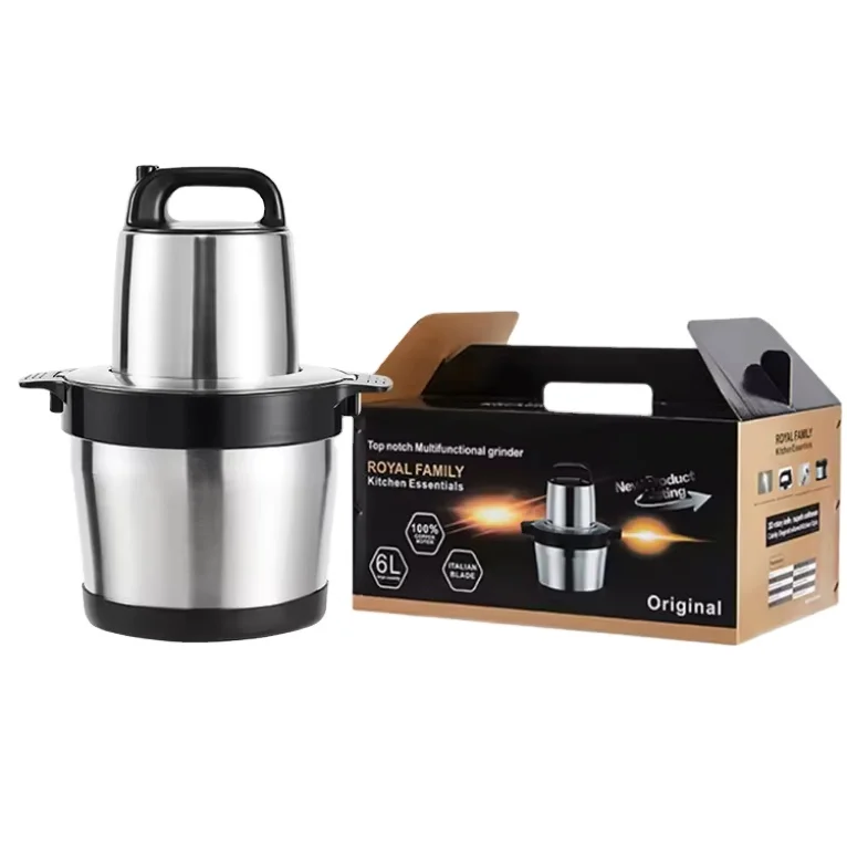 hot sell good motor copper meat chopper electric meat grinder yam pounder machine 6L 12L fufu pounding blender