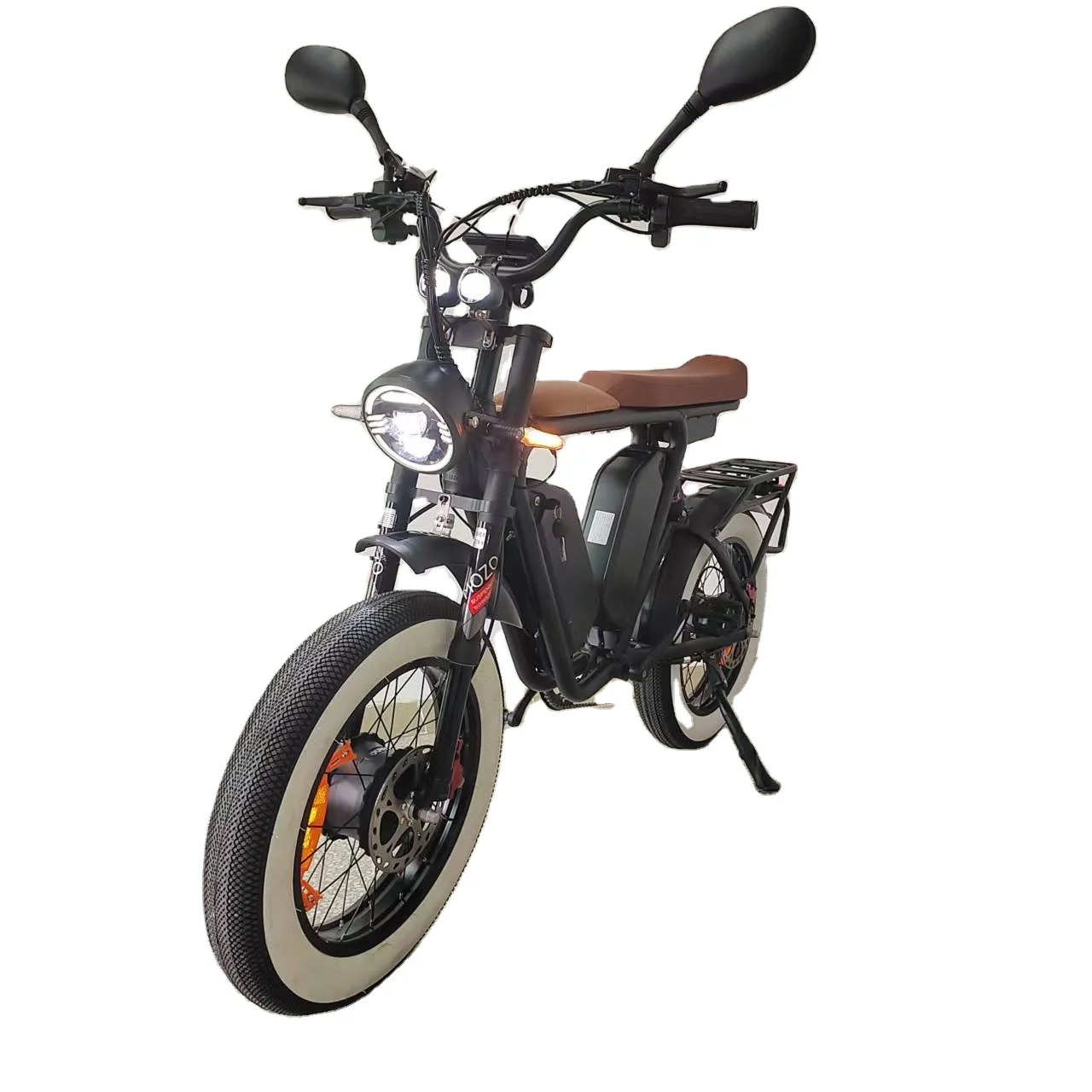 Алюминиевая рама с двойным двигателем, 2000 Вт, бренд Bafang, 44 А · ч, 52 В, с двойной батареей, гидравлический тормоз с полной подвеской, 60 км/ч, электрический велосипед с толстыми шинами