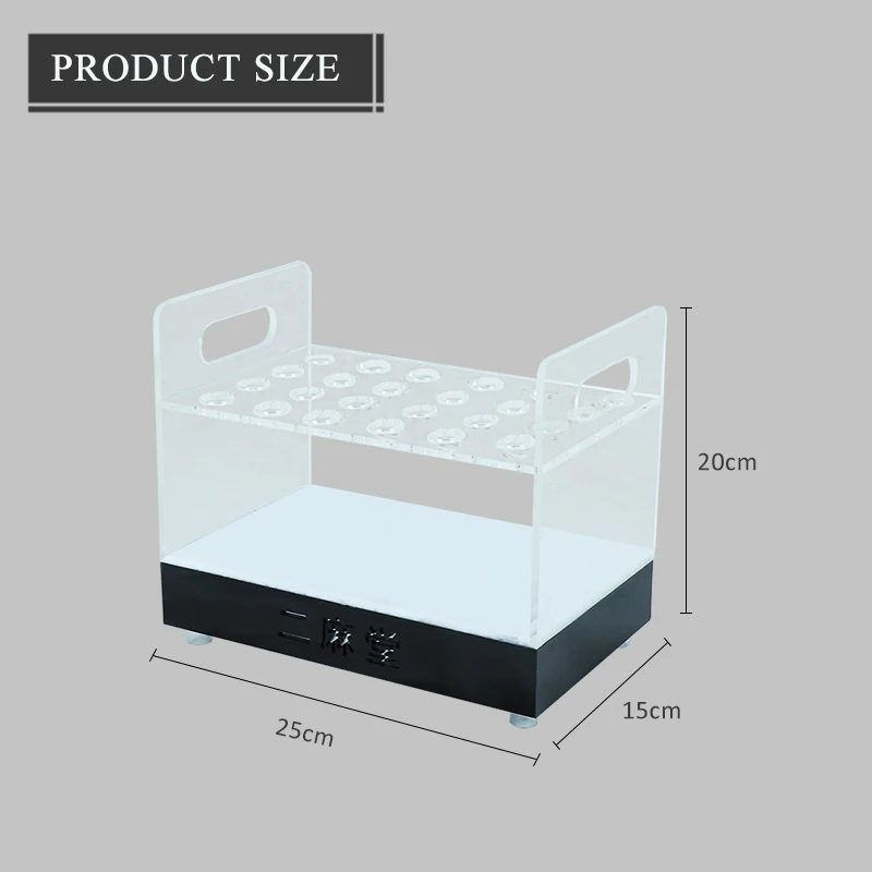 Bar nightclub supplies wine glass LED light-emitting cocktail holder test tube wine Cups rack decoration stand glorifier