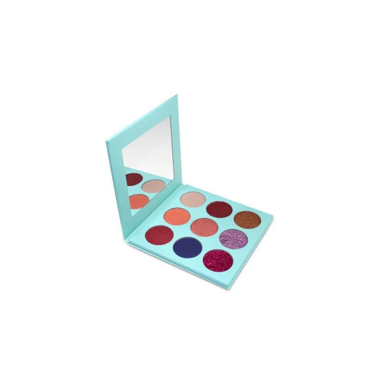 Private Label No Logo Wholesale eyeshadow high pigment eye shadow 9 shades cardboard palette
