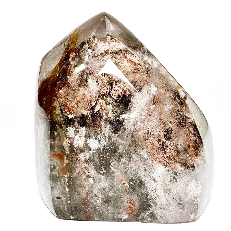 High Quality Large Garden Quartz Crystal With Enhydro Quartz Water Bubble Healing Crystals Decoration