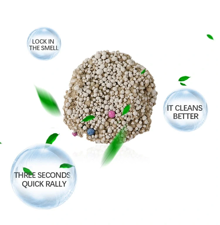 2024 hot selling cat litter factory OEM/ODM multi-scented dust-free fast agglomeration spherical bentonite cat litter