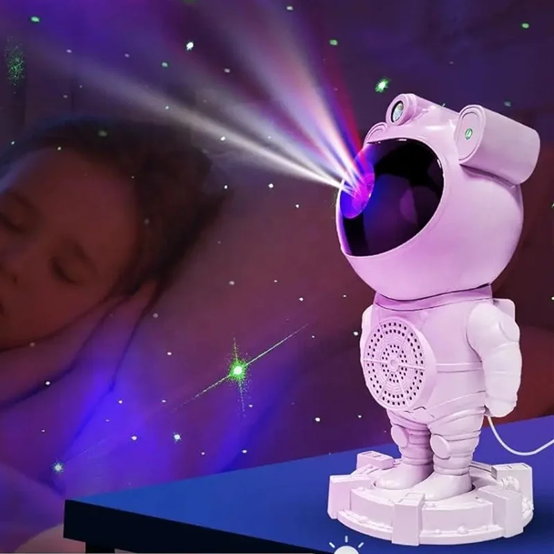 Lonvel Spaceman Projector Lamp Laser Atmosphere Night Lamp Starry Aurora Table Lamp Projection With Built-in Wireless Speaker