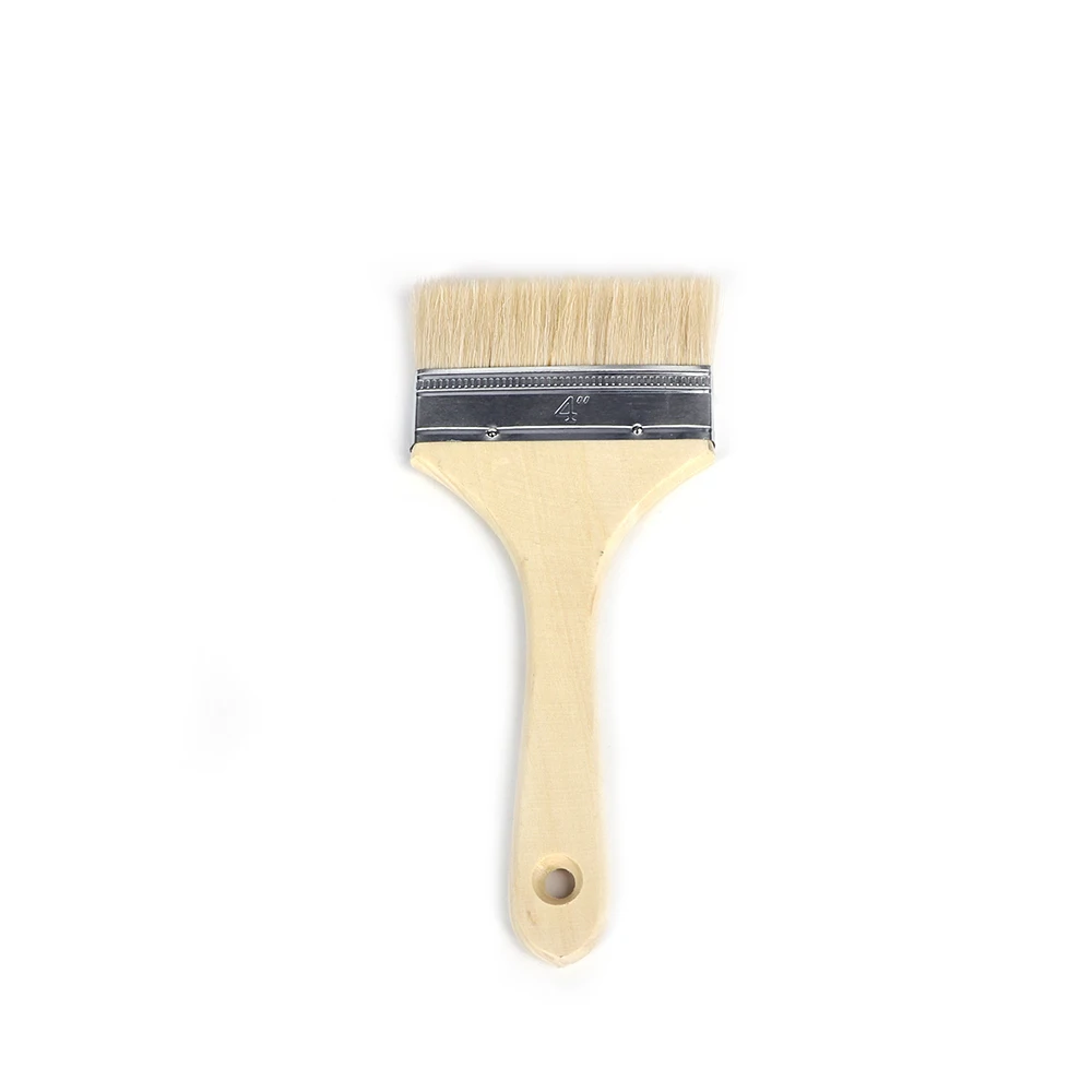 High Quality Brush Art Bristle Brush Wood Handle Mixed Bristle Brushes with Stainless Steel Ferrule