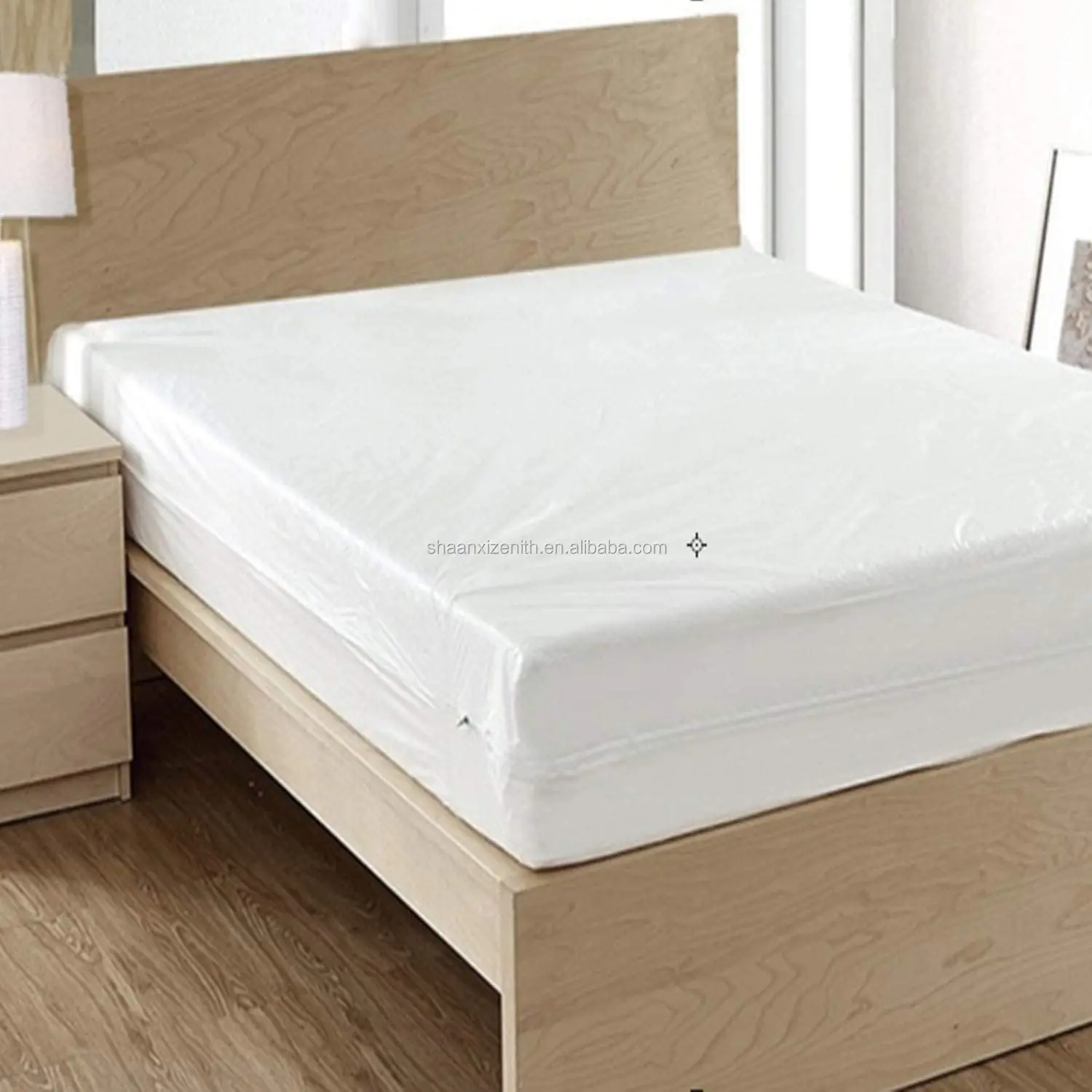 China wholesale truck quilted waterproof bed cover bedbug fabric mattress protector double