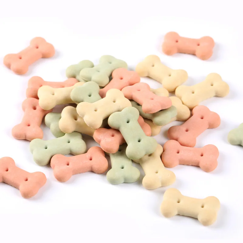 New Hot Pet Snacks Wholesale Customized China Factory Nutritious Pet Snacks Chewy Snacks Bone Shaped Biscuits