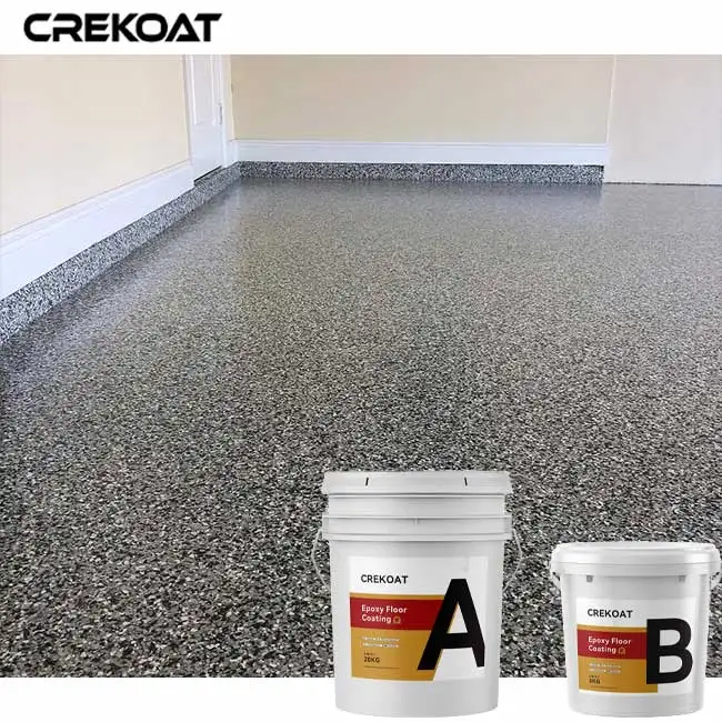 1 Liter Clear Coat Black Epoxy Floor for Residential Garage Floor