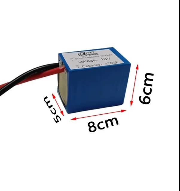 Graphite supercapacitor module 16V  1000F small module backup power supply special capacitor