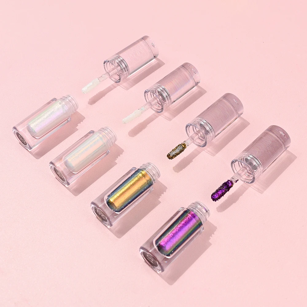 Wholesale Cosmetics Duochrome 45 Colors Duo Chrome Pigment Satin Eye Shadow Multichrome Neon Chrome Chameleon Liquid Eyeshadow