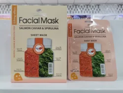 Best Seller Wokali  Sheet Mask-Haokali Salmon Caviar & Spirulina Sheet Mask  of Lifting, Nourishing, Illuminating & Smoothing