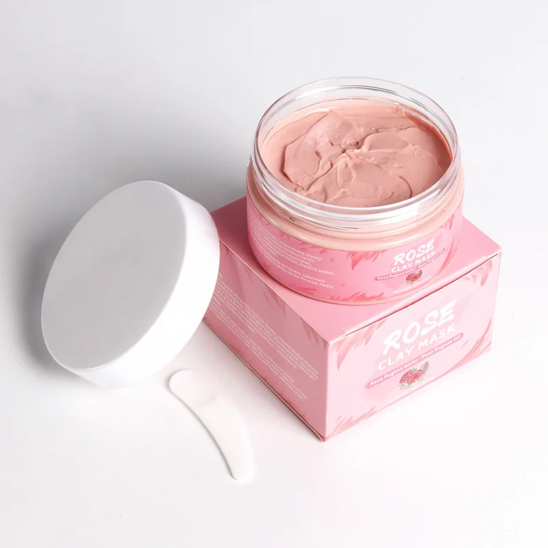 Top selling face mask private label rose hydrating and tightening facial clay mask