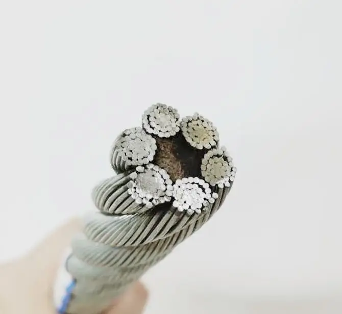 6x37 Ungalvanized Marine Rope Steel Wire Rope with Grease for Marine Lifting Rope Equipment 45# /60#/70# High Carbon Steel 5 Ton