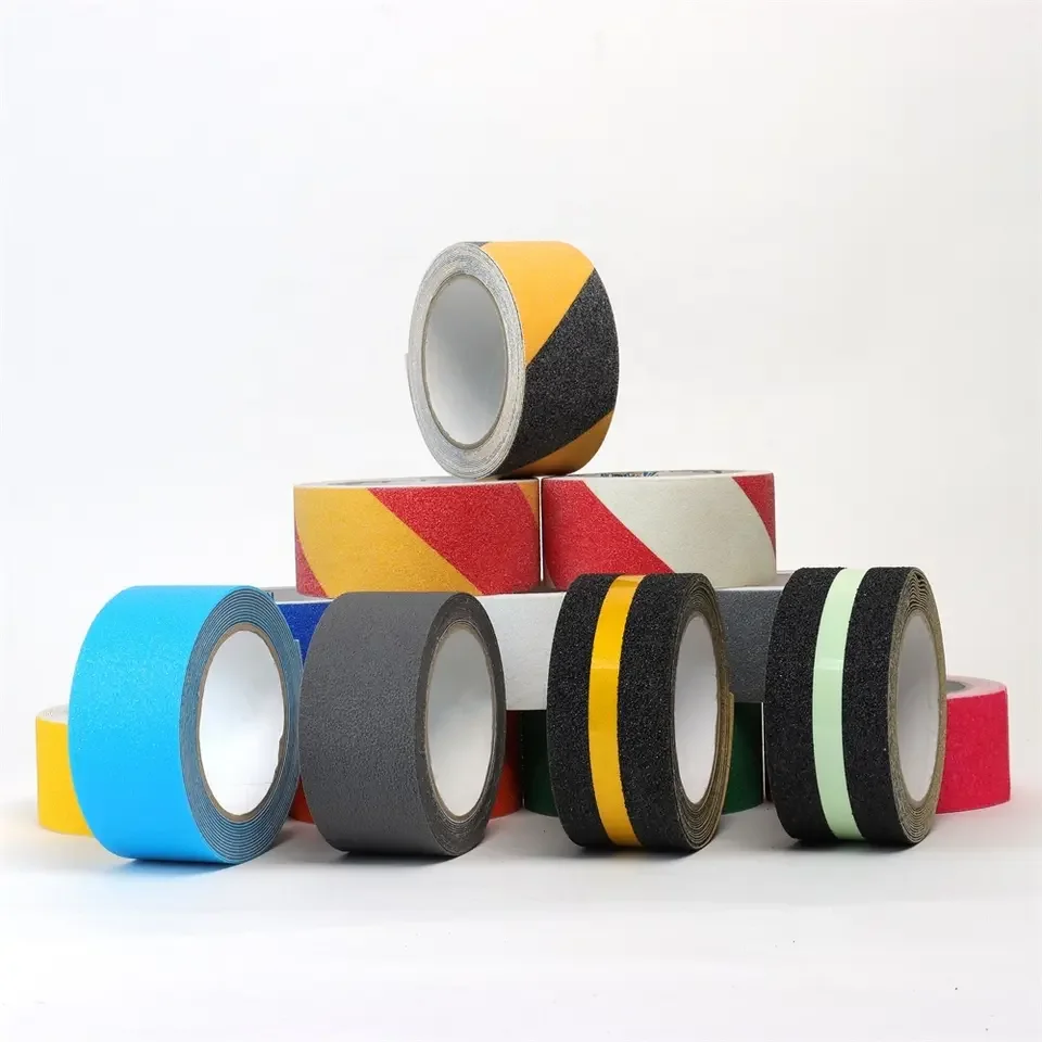 Custom Anti Slip Tape High Traction,Strong Grip Abrasive Not Easy Leaving Adhesive Residue Indoor & Outdoor with Measuring Tape