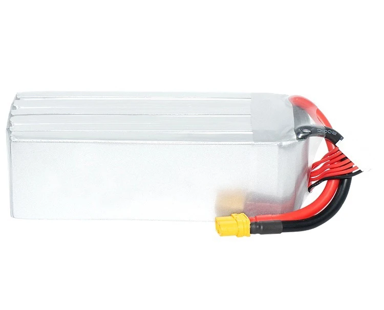 YJL FPV Battery 6000mAh 6S 22.2V 40C Lipo Pack with XT60 Drone Helicopter Airplane RC Boat Car Models Uav Wire