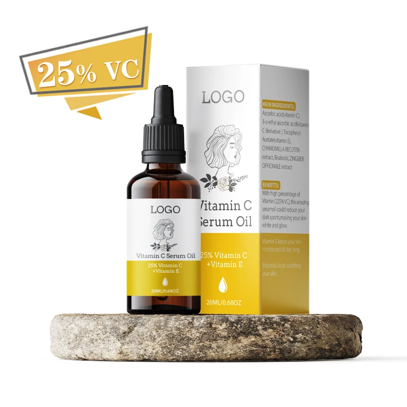
Wholesale OEM Whitening Anti Aging Organic Private Label Skin Care 25% Vitamin C Serum for Face 