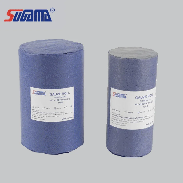 100% cotton gauze fabric gauze roll 90 100 1.5kgs